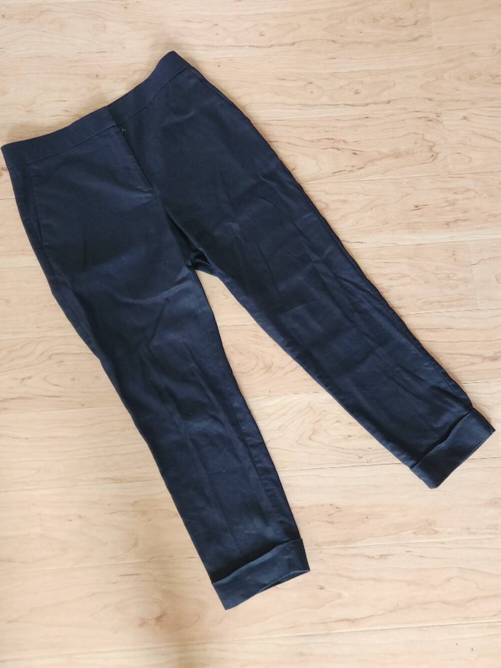 Ann Taylor High Waist Ankle Pant Size 6, Black (Work Trousers)